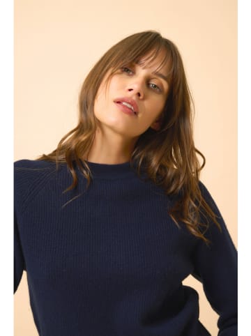 Just Cashmere Kaszmirowy sweter w kolorze granatowym