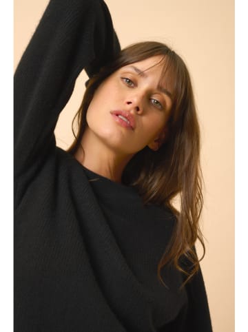 Just Cashmere Kaszmirowy sweter w kolorze czarnym