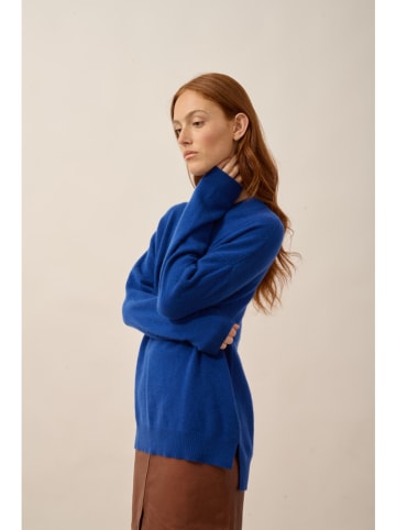 Just Cashmere Kaschmir-Pullover "Jospe" in Blau