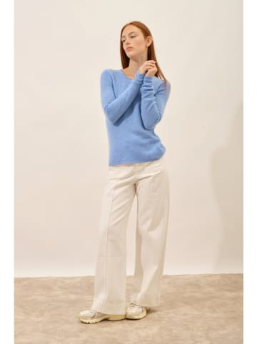 Just Cashmere Kaschmir-Pullover "Joyce" in Hellblau