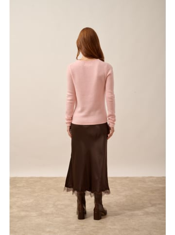 Just Cashmere Kasjmieren trui "Joyce" lichtroze