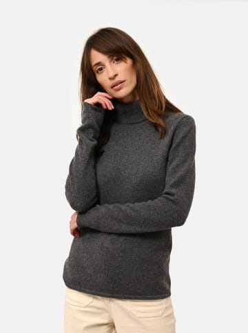 Just Cashmere Kasjmieren trui "June" antraciet