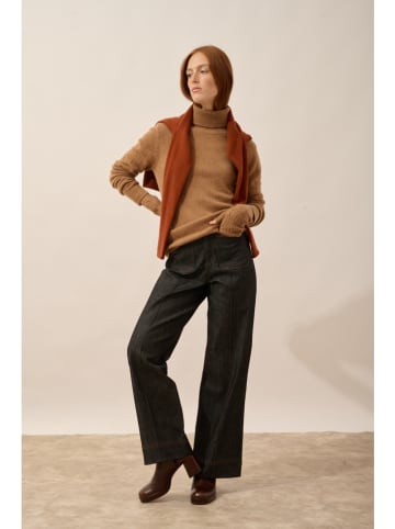 Just Cashmere Kaszmirowy sweter "June" w kolorze jasnobrązowym