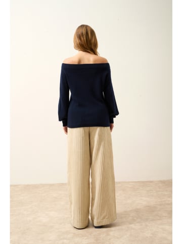 Just Cashmere Kaszmirowy sweter "Kelly" w kolorze granatowym