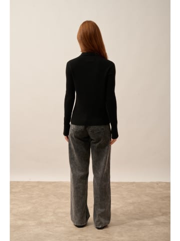 Just Cashmere Kasjmieren trui "Kristjan" zwart