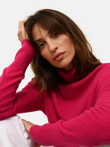 Just Cashmere Kaszmirowy golf "Lexie" w kolorze różowym