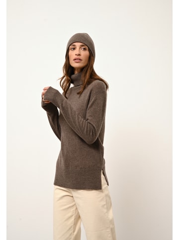 Just Cashmere Kaszmirowy golf "Lexie" w kolorze brązowym