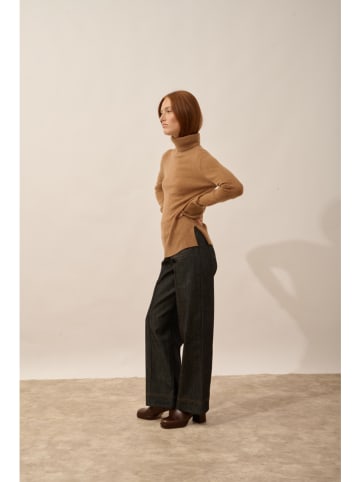 Just Cashmere Kaszmirowy golf "Lexie" w kolorze jasnobrązowym