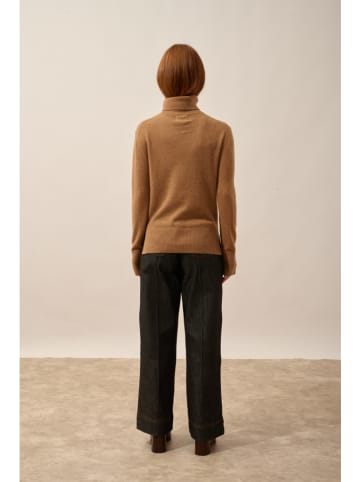 Just Cashmere Kaszmirowy golf "Lexie" w kolorze jasnobrązowym