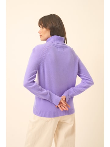 Just Cashmere Kaschmir-Rollkragenpullover in Lila