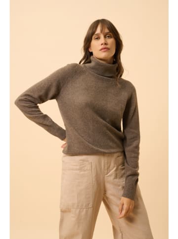 Just Cashmere Kaschmir-Rollkragenpullover in Braun