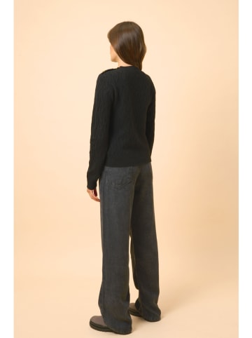 Just Cashmere Kasjmieren trui "Lynd" zwart