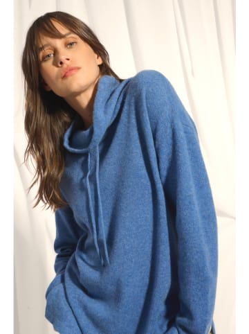 Just Cashmere Kaszmirowy golf "Melrose" w kolorze niebieskim