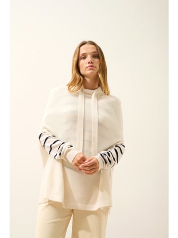Just Cashmere Kaschmir-Poncho"Miamar" in Weiß