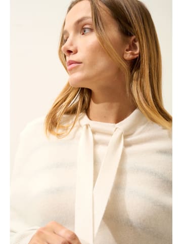 Just Cashmere Kasjmieren poncho "Miamar" wit