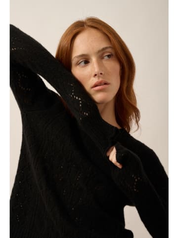 Just Cashmere Kaszmirowy sweter "Nadia" w kolorze czarnym