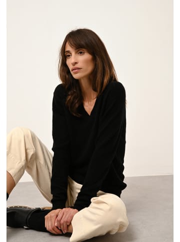 Just Cashmere Kasjmieren trui "Nora" zwart