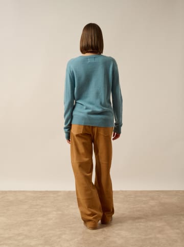 Just Cashmere Kasjmieren trui "Nora" lichtblauw