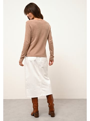 Just Cashmere Kaszmirowy kardigan "Norma" w kolorze karmelowym