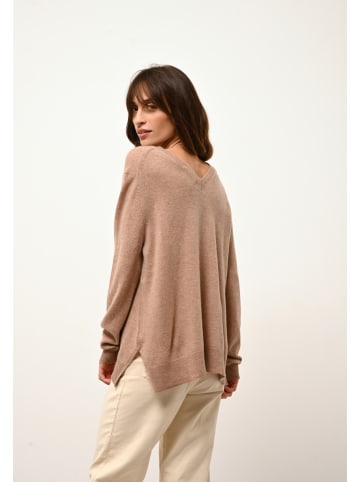 Just Cashmere Kaschmir-Pullover "Opal" in Hellbraun