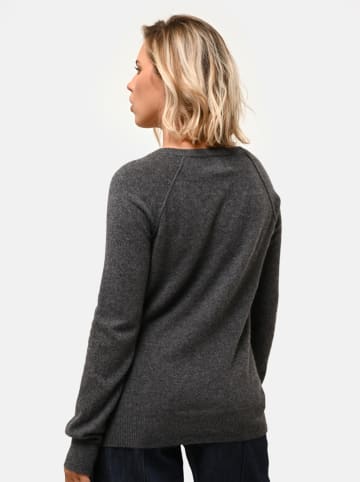 Just Cashmere Kaszmirowy sweter "Phoebe" w kolorze antracytowym