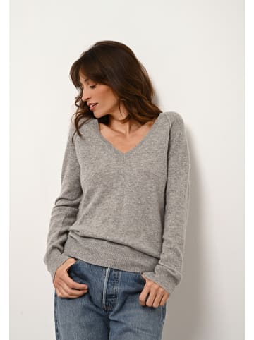 Just Cashmere Kaszmirowy sweter "Phoebe" w kolorze szarym