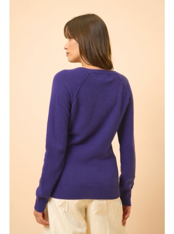 Just Cashmere Kaszmirowy sweter "Phoebe" w kolorze fioletowym