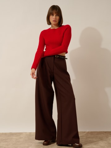 Just Cashmere Kaszmirowy sweter "Pucallpa" w kolorze czerwonym