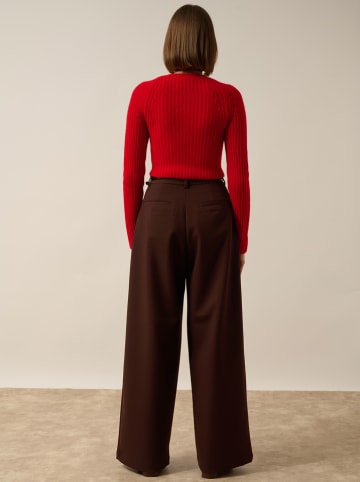 Just Cashmere Kaszmirowy sweter "Pucallpa" w kolorze czerwonym