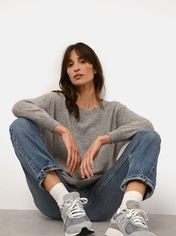 Just Cashmere Kaschmir-Pullover "Rebecca" in Grau