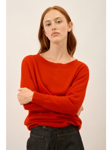 Just Cashmere Kaszmirowy sweter "Rebecca" w kolorze czerwonym