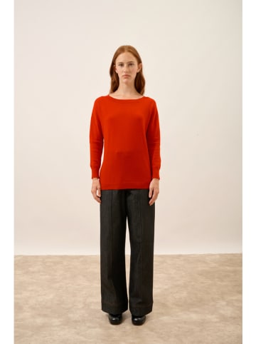 Just Cashmere Kaszmirowy sweter "Rebecca" w kolorze czerwonym
