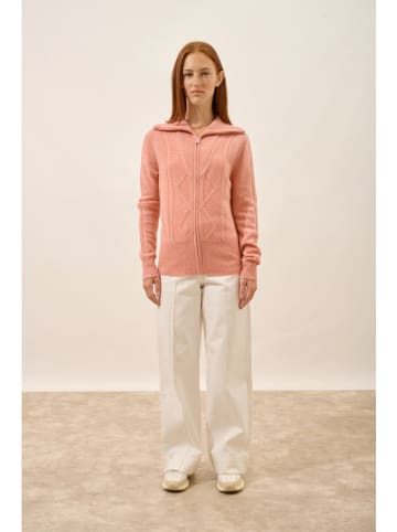 Just Cashmere Kaszmirowy kardigan "Talara" w kolorze jasnoróżowym