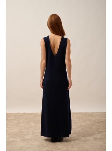 Just Cashmere Kasjmieren jurk "Tessa" zwart