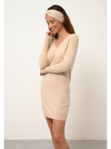 Just Cashmere Kaschmir-Kleid "Tracy" in Beige