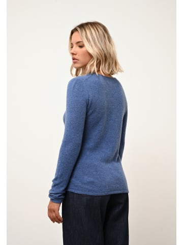 Just Cashmere Kaschmir-Pullover "Vivian" in Blau