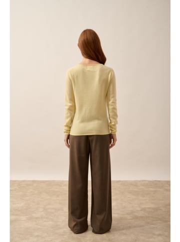 Just Cashmere Kaschmir-Pullover "Vivian" in Gelb