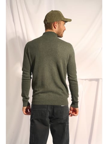 Just Cashmere Kasjmieren coltrui "Bradley" groen