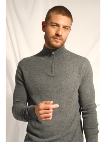 Just Cashmere Kaszmirowy sweter "Bradley" w kolorze antracytowym