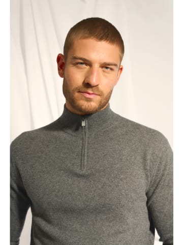 Just Cashmere Kaszmirowy sweter "Bradley" w kolorze antracytowym