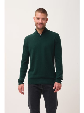 Just Cashmere Kaszmirowy sweter "Bradley" w kolorze ciemnozielonym