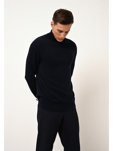 Just Cashmere Kaschmir-Rollkragenpullover "Connor" in Dunkelblau