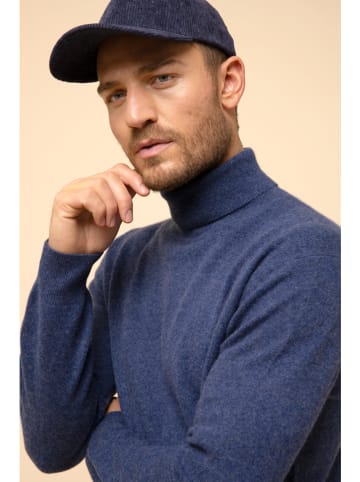 Just Cashmere Kaszmirowy golf "Connor" w kolorze niebieskim