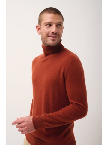 Just Cashmere Kaszmirowy golf "Connor" w kolorze jasnobrązowym