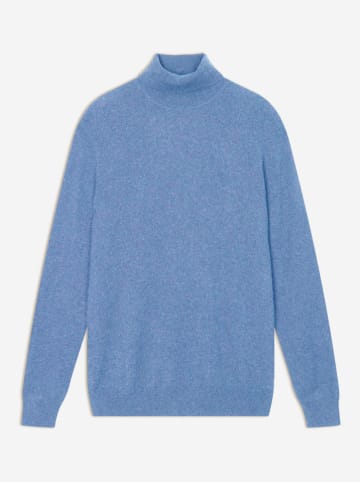 Just Cashmere Kasjmieren coltrui "Connor" lichtblauw