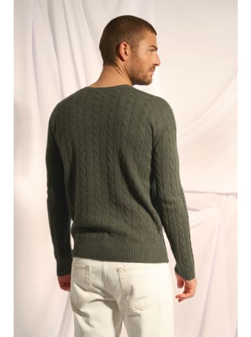 Just Cashmere Kaschmir-Pullover "Darri" in Dunkelgrün