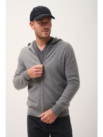 Just Cashmere Kaszmirowy kardigan "Elliot" w kolorze szarym