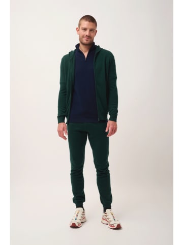 Just Cashmere Kaszmirowy kardigan "Elliot" w kolorze ciemnozielonym