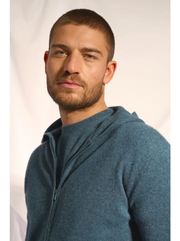 Just Cashmere Kasjmieren vest "Elliot" grijs