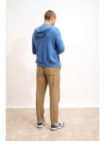 Just Cashmere Kasjmieren vest "Elliot" lichtblauw